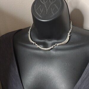 15 Inch Silver Tone Emmons Necklace